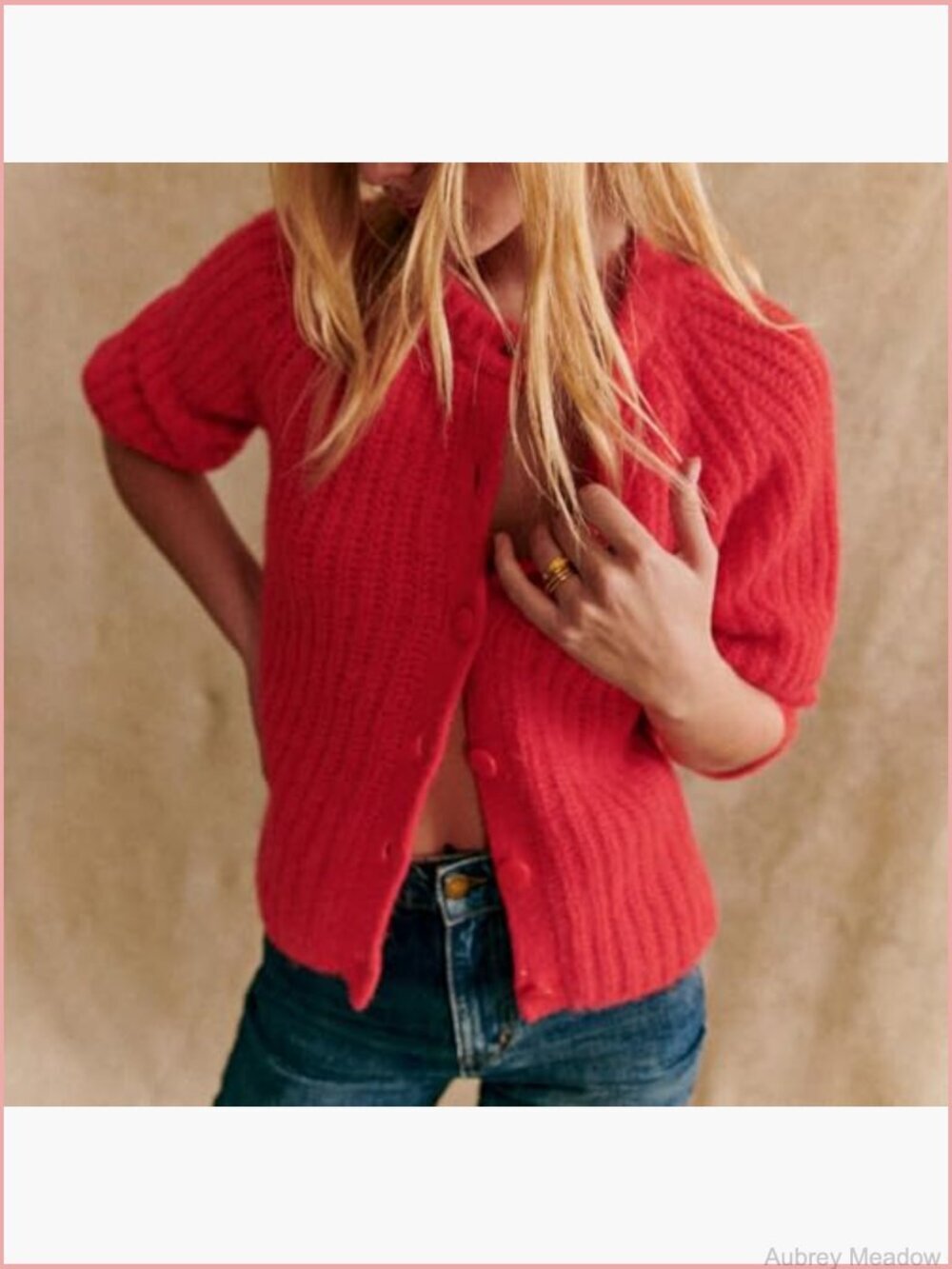 Chunky Knit Cardigan Long Sleeve Crew Neck Button Down Open Front Sweater Jacket - Picture 6 of 7